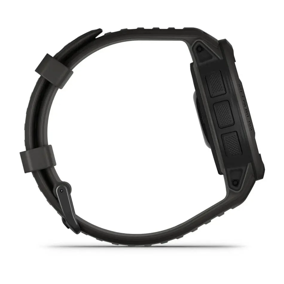 Garmin Instinct 2S SOLAR, Smaller Rugged GPS Smartwatch, Built-in Sports Apps and Health Monitoring, Solar Charging and Ultratough Design Features, Graphite