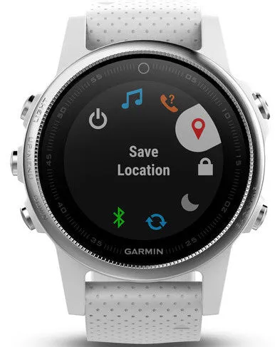 Garmin Watch Fenix 5S White Carrara White Band