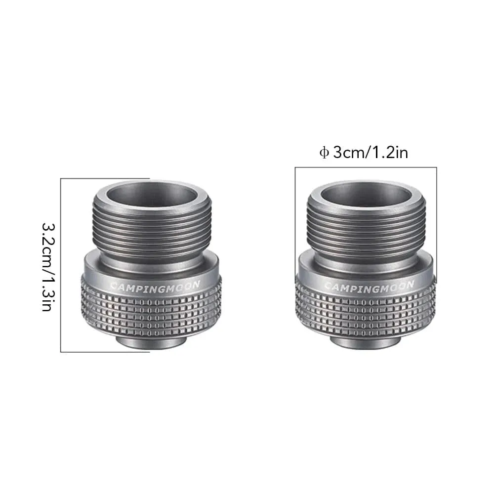 Gas Cartridge Head Conversion Adapter Butane Adapter with Bracket Nozzle Bottle Type Input Screw Type Lindal Valve Output