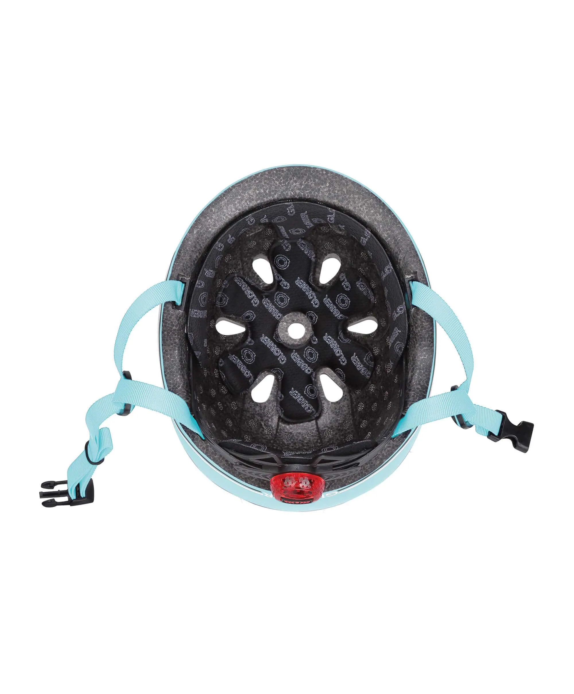 Globber GO-UP Lights Helmet - Pastel Blue