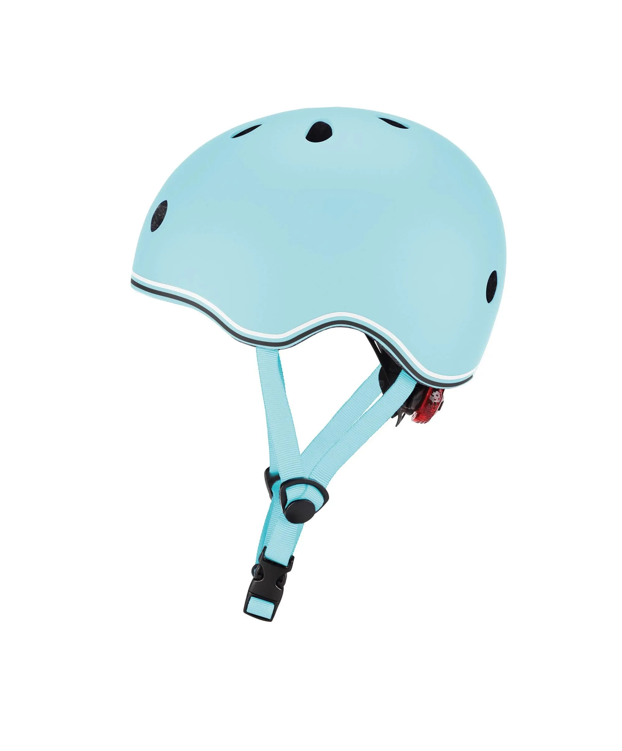 Globber GO-UP Lights Helmet - Pastel Blue