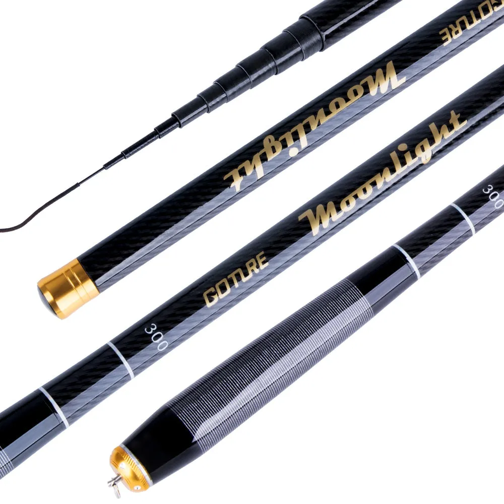 Goture Telescopic Fishing Rods Carbon Fiber Tenkara Rod Ultra Light Carp Fishing Pole Spinning Rod