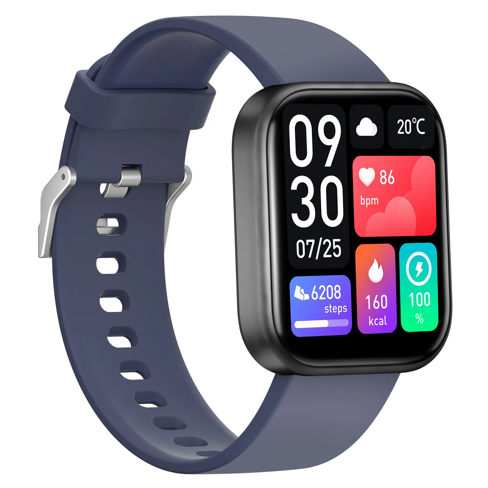 GT5 Women’s and Men's Smartwatch (Blue) for Android & IOS