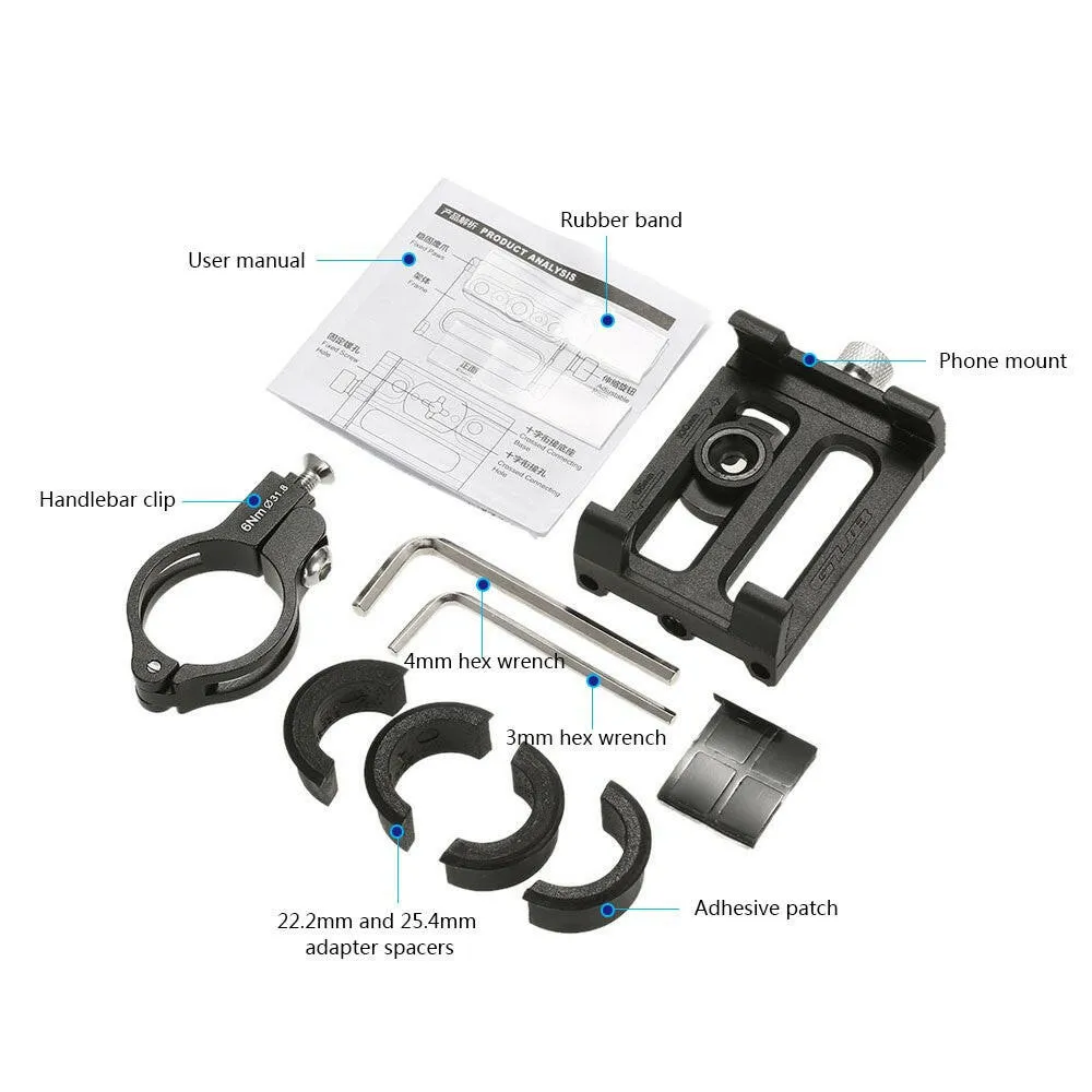 GUB Anti-Slip Bicycle Adjustable 360¡ã Rotatable Phone Holder