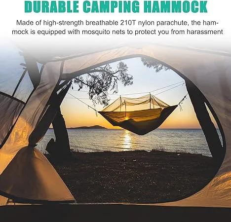 Hammock Outdoor Adult With Mosquito Net Anti-Rollover Single And Double Indoor And Outdoor Sleeping Children's Swing Anti-Mosquito Hammock