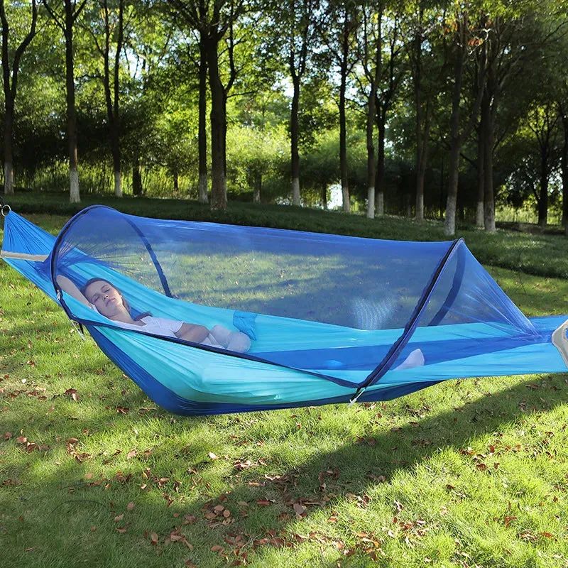Hammock Outdoor Adult With Mosquito Net Anti-Rollover Single And Double Indoor And Outdoor Sleeping Children's Swing Anti-Mosquito Hammock