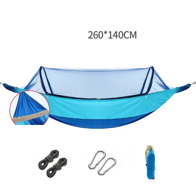 Hammock Outdoor Adult With Mosquito Net Anti-Rollover Single And Double Indoor And Outdoor Sleeping Children's Swing Anti-Mosquito Hammock