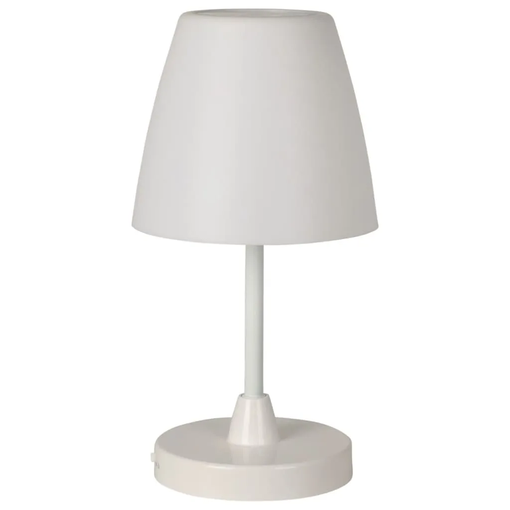 H&S Collection LED Rechargeable Table Lamp White 13x30 cm