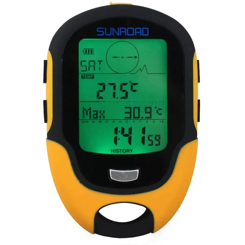 Handheld GPS Navigation Receiver Portable Digital Altimeter Barometer Compass Locator For Outdoor Camping Hiking Fishing