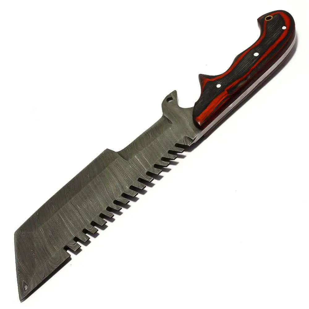 Handmade Damascus Steel Tactical Tracker Hunting Knife