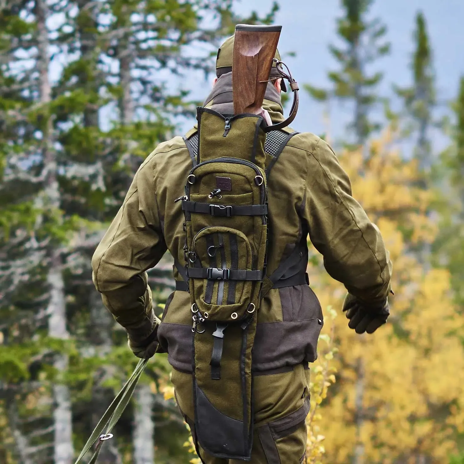HARKILA Alta Rucksack - 12 Litre In Melton Wool - Hunting green
