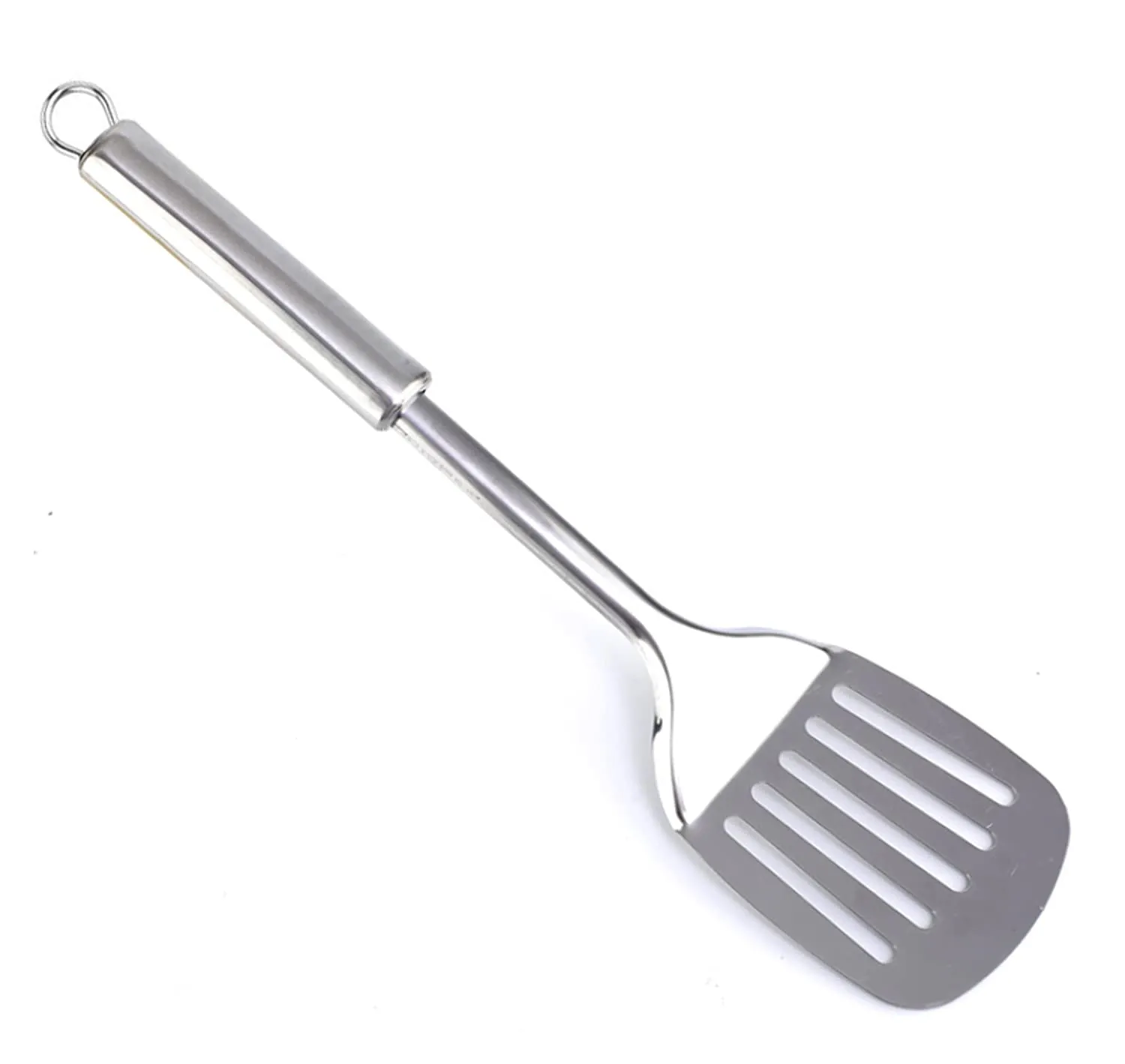 Heart Home Stainless Steel Kitchen Utensil, Cookware Set, Kitchen Tool- Set of 4 (Skimmer & Spatula & Solid Turner & Ladle) (Silver)