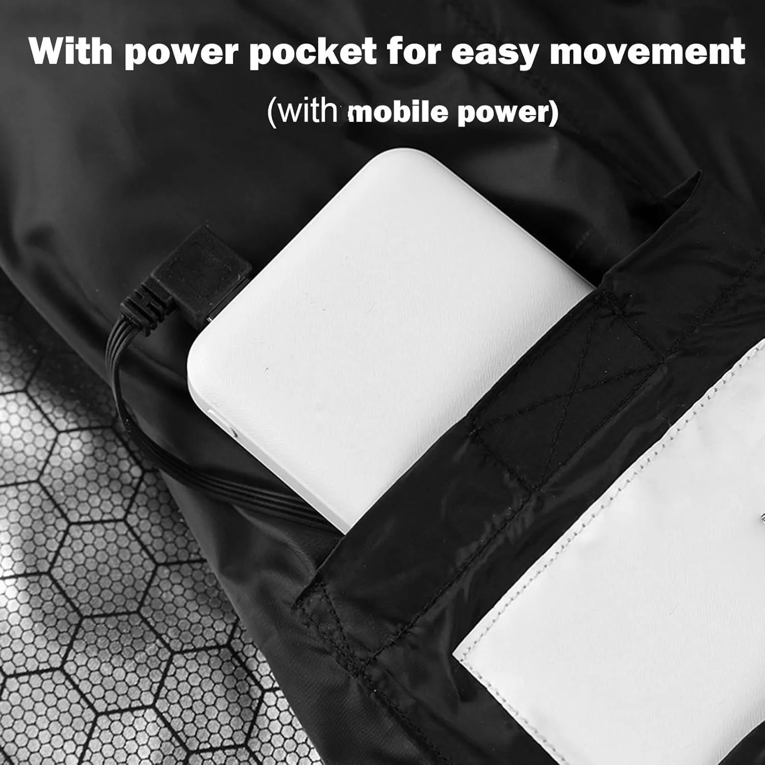 Heated Jackets for Boys Girls, USB Rechargeable Electric Hooded Heated Jacket Heating Warm Coat Waterproof Outwear