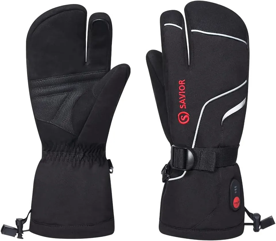 Heating Gloves Heating Gloves Electric Heating Gloves for Riding Horse Riding Fishing Three-Finger Gloves Warm and Heating Ski Gloves with Touch Screen for Winter, Snow Camping, Hiking,