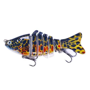 HENGJIA JM062 7 Section Fish Fake Lures VIB Minnow Fishing Lures, Size: 10cm 15g(11)