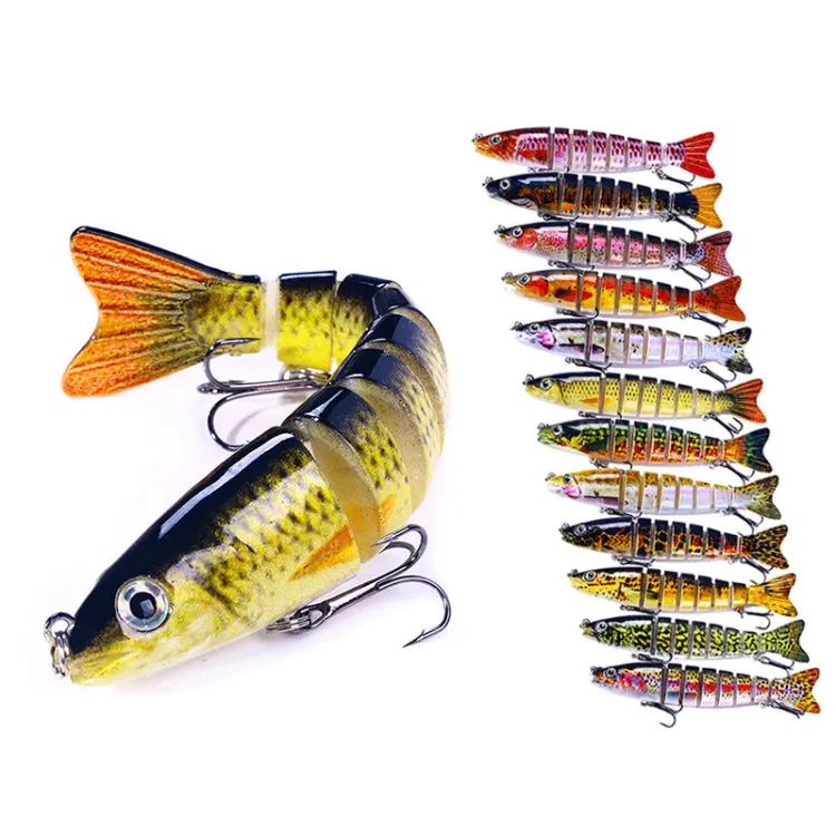 HENGJIA JM064 Multi-section Fish Minnow Bionic Fake Lures Sea Fishing Sinking Lures, Size: 12.8cm 18g(4)
