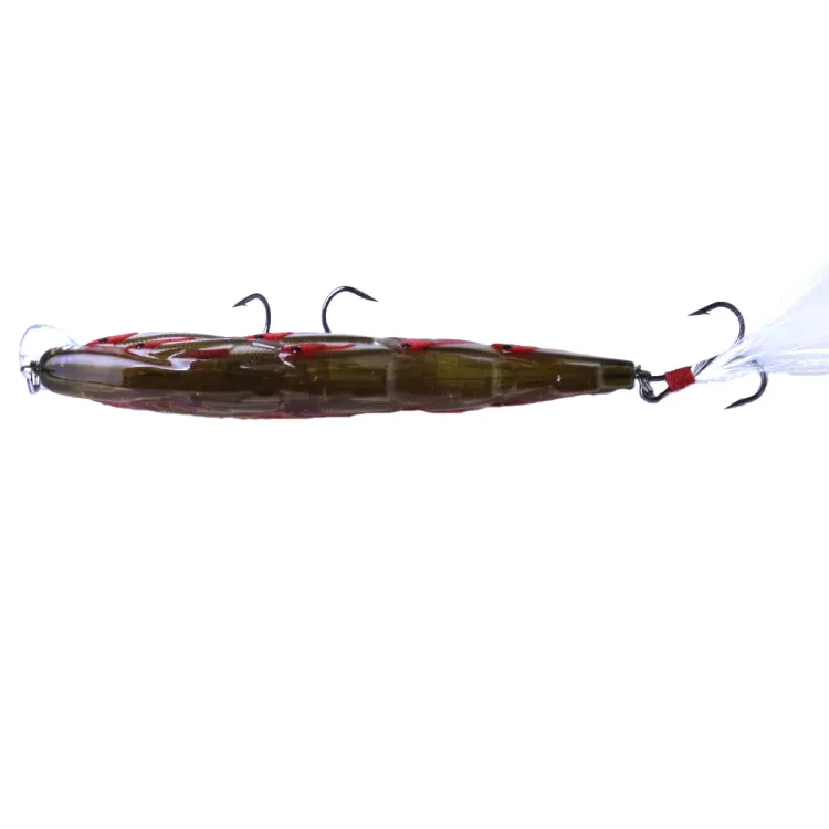 HENGJIA MI113 11.5cm 15.7g Sea Fishing Crank Lure Swing With Feather Hook(C)
