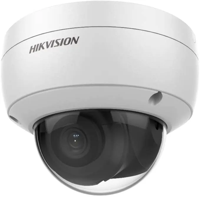 Hikvision DS-2CD2183G0-IU 4K 8MP IP Camera 2.8mm PoE Vandal Dome Camera Built in Microphone IR IP67 IK10 H.265  English Version Compatible with Hik Vision NVR