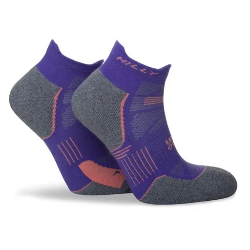 Hilly Supreme Anklet Med -  Plum/Grey Marl