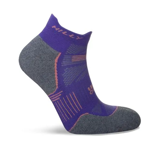 Hilly Supreme Anklet Med -  Plum/Grey Marl