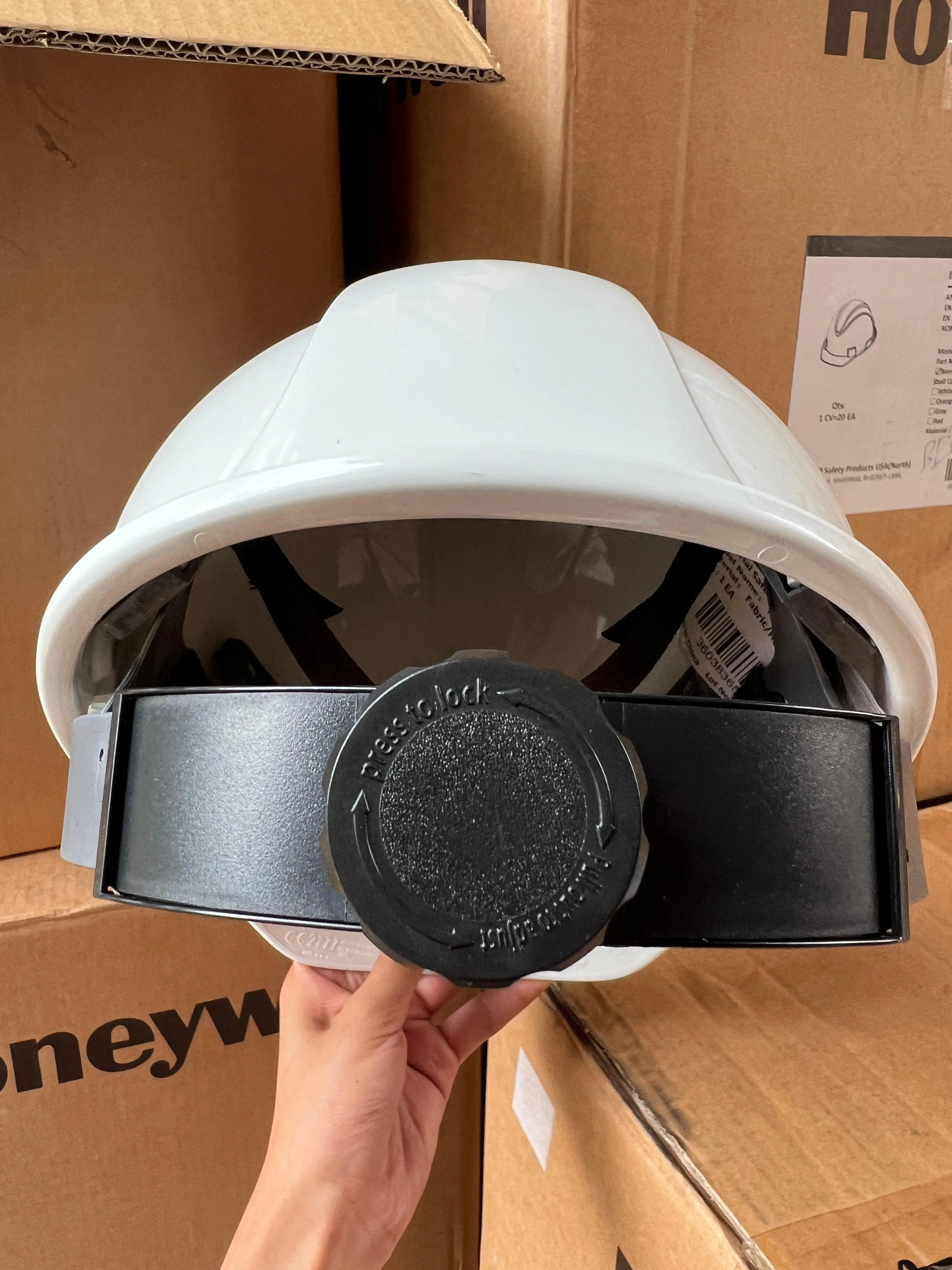 Honeywell North White Safety Helmet With Chin Strap (NSB10001) | Model : HELMET-H-WH