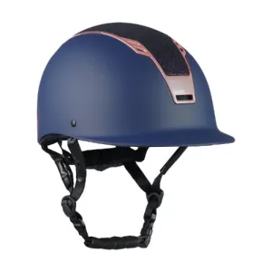 Horka Sparrow 2 Adjustable Riding Hat Navy & Rose Gold