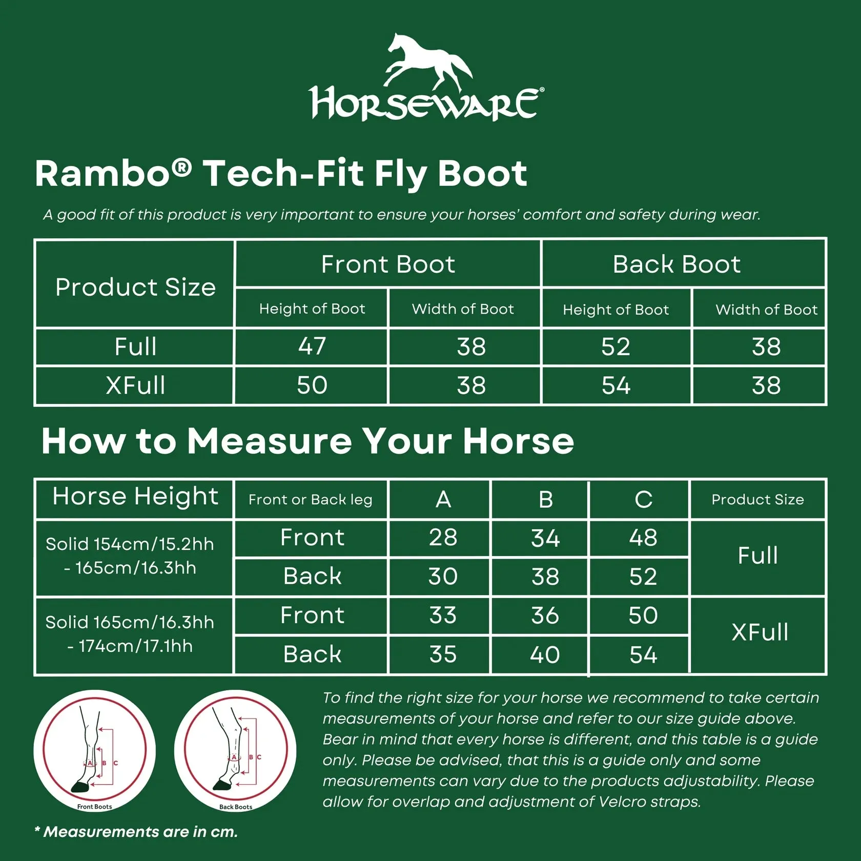 Horseware Rambo Tech-Fit Fly Boots
