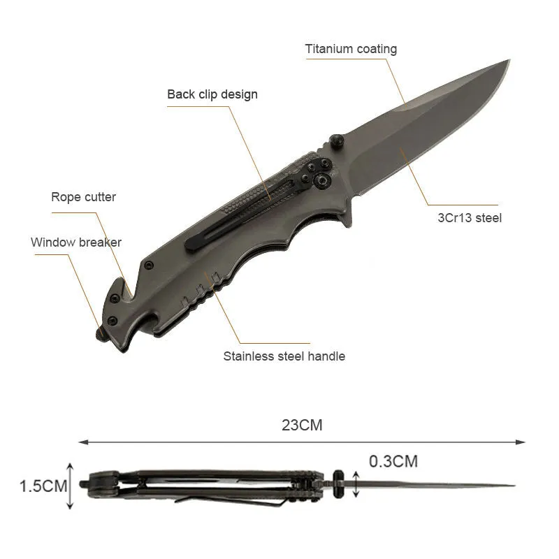Hot Selling Multi Functional Tool Knife Stainless Steel Folding Outdoor Hunting Pocket Knife Wrench Survival Multi Tool Knife