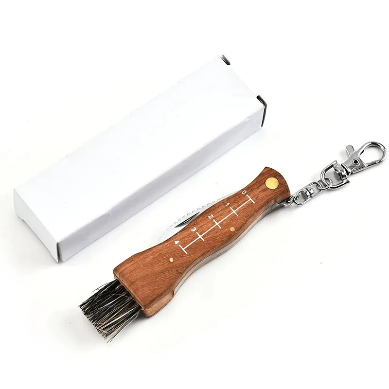 HUOHOU Mini Folding Mushroom EDC Knife Rosewood Handle Outdoor Hunting Survival Multifunction Folding Knife for Gardening Hand Tools