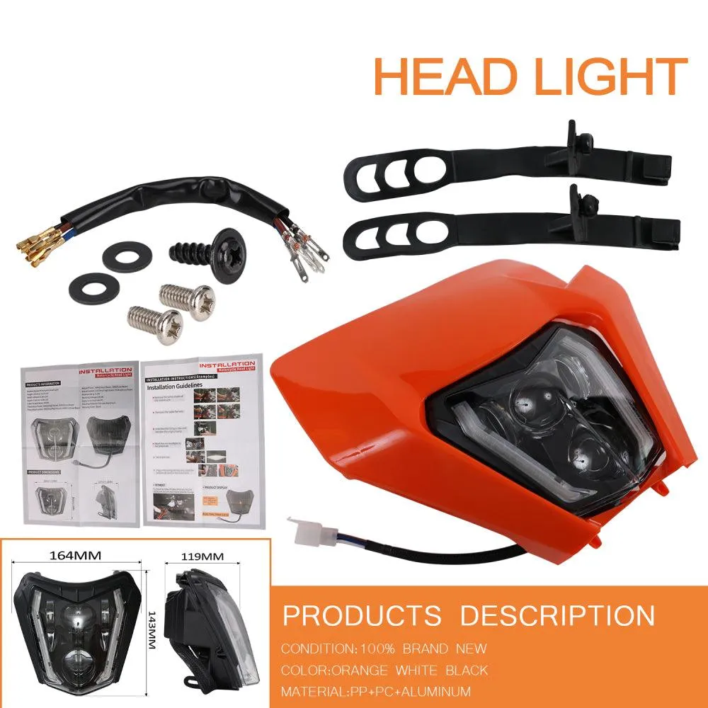 [HWCA] LED Headlight Kit For Dirt Bike