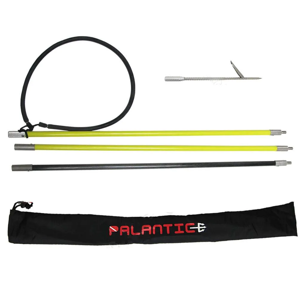 Hybrid Hawaiian Sling 7' Travel Spearfishing 3-Piece Pole Spear Single Barb Tip