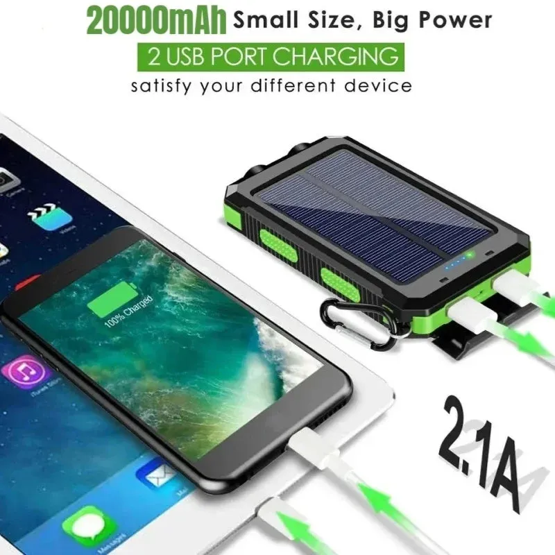 iCoolDown™ 200000mAh Waterproof Outdoor Solar Power Bank