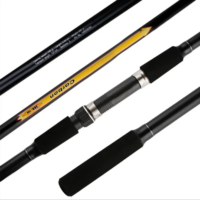 Insert rod three sections casting rod 3.3 3.6 3.9 meters, long cast road sea fishing rod lake library fishing rod