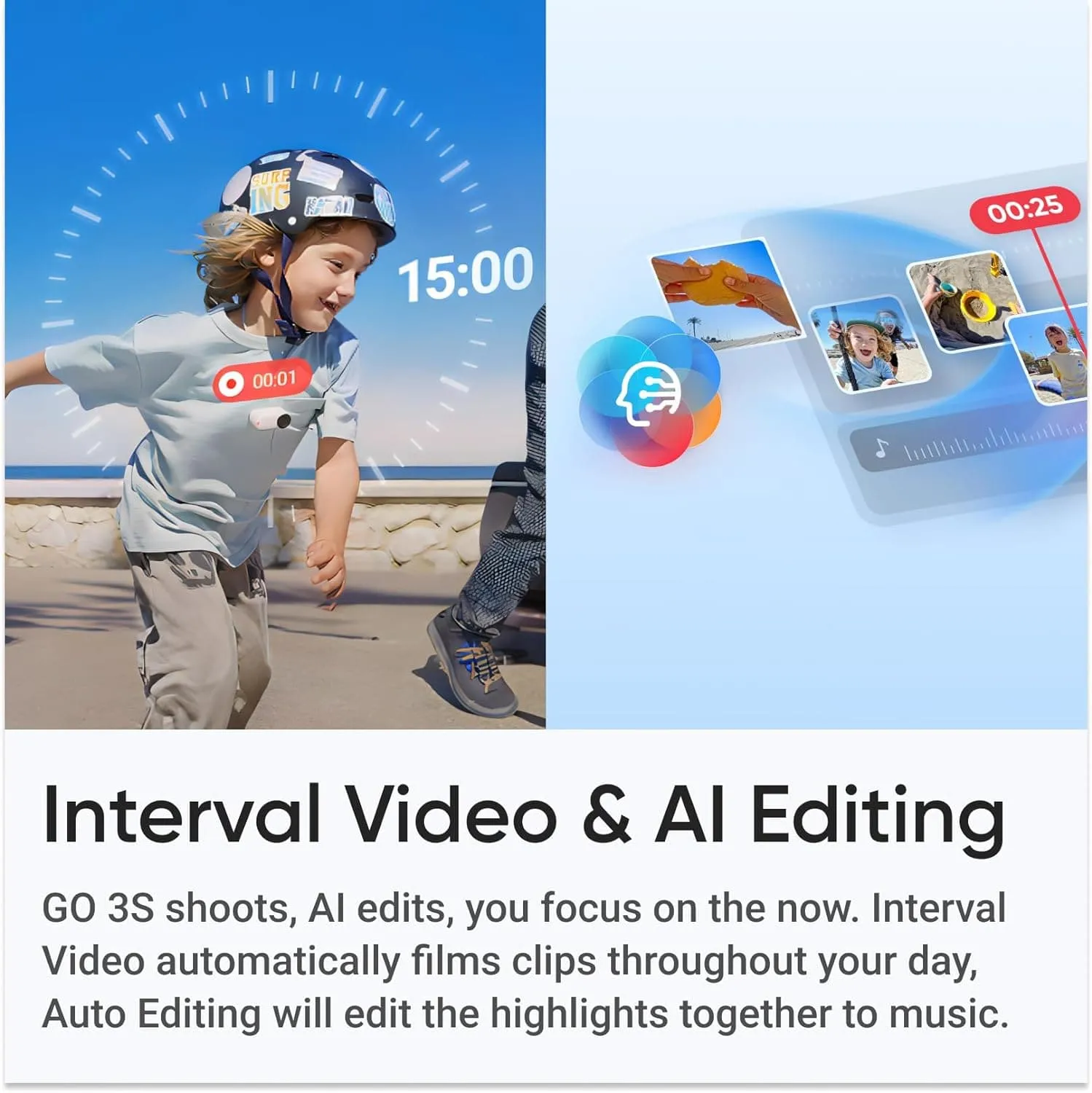 Insta360 GO 3S Family Bundle (128GB) – 4K Portable Vlogging Camera
