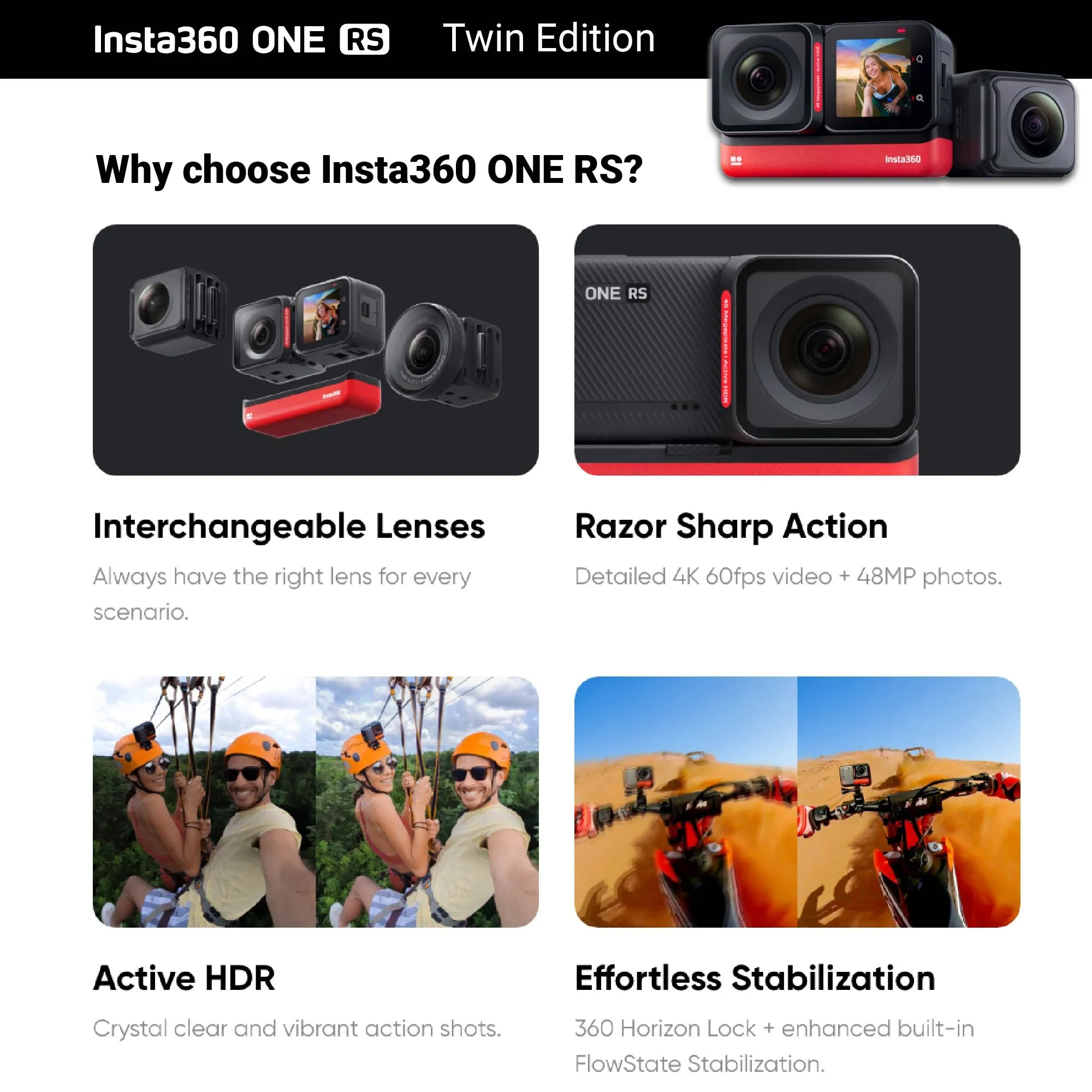 Insta360 ONE RS Twin Edition