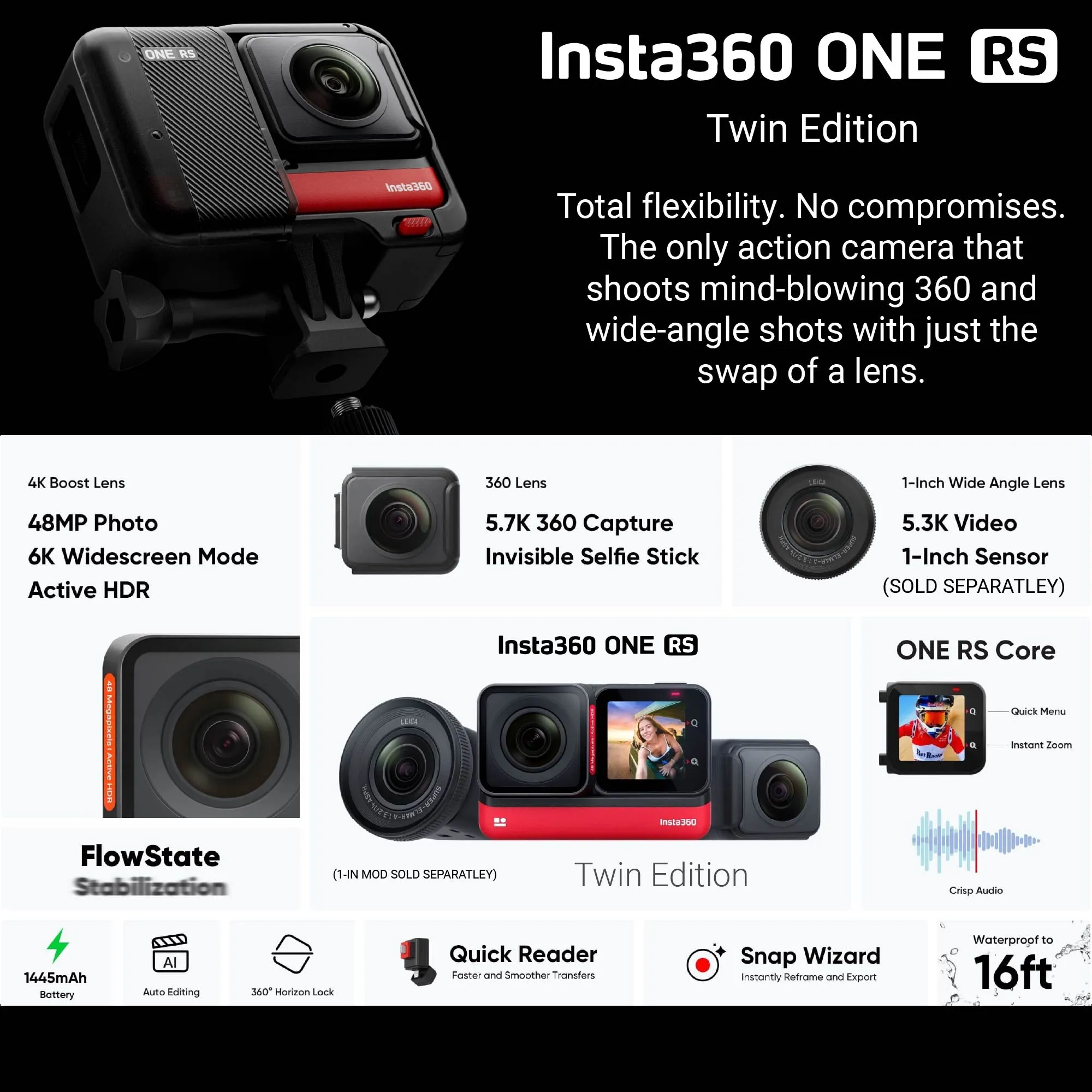 Insta360 ONE RS Twin Edition