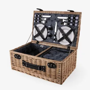 Insulated Picnic Basket (Four Person Set)