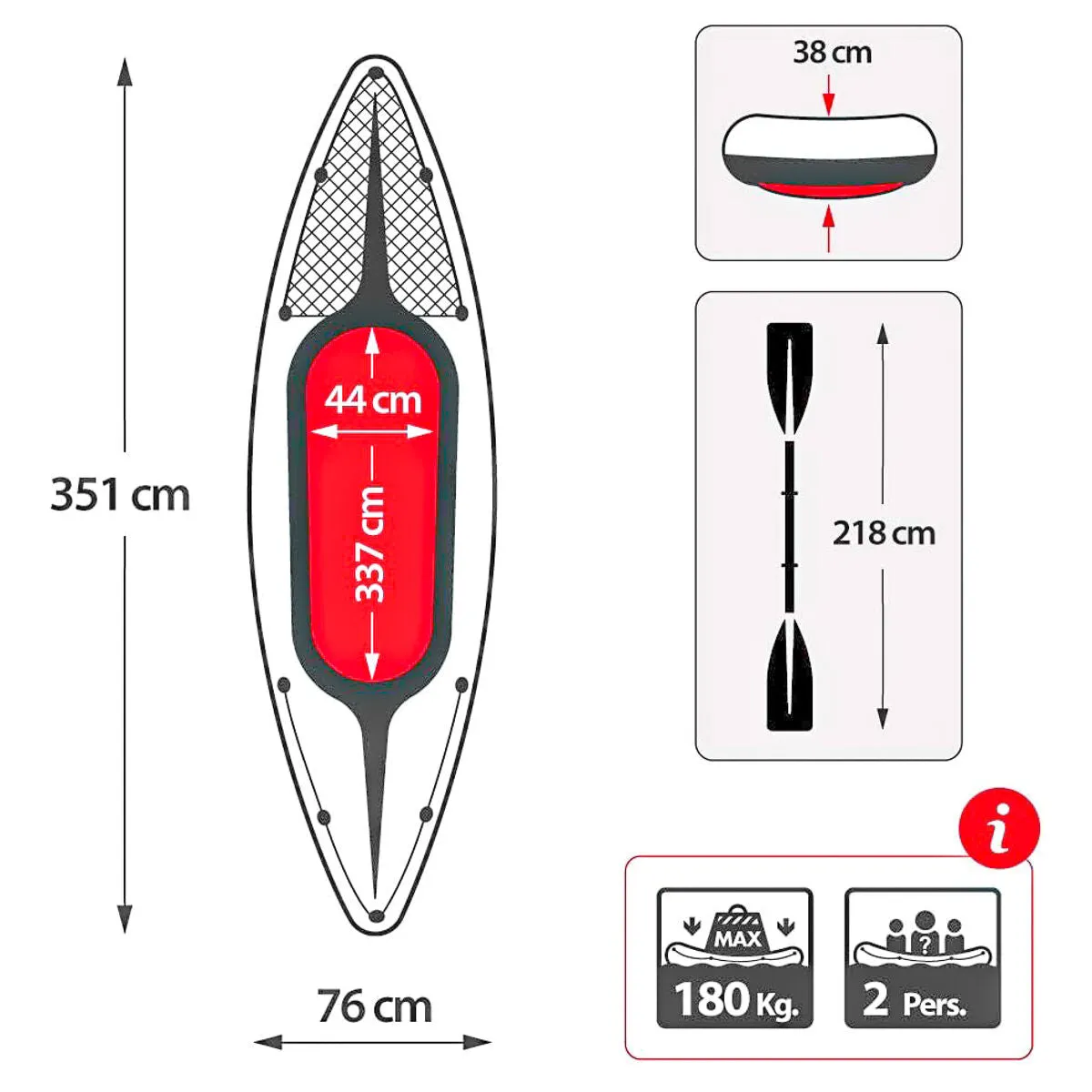 Intex Inflatable Challenger K2 Kayak