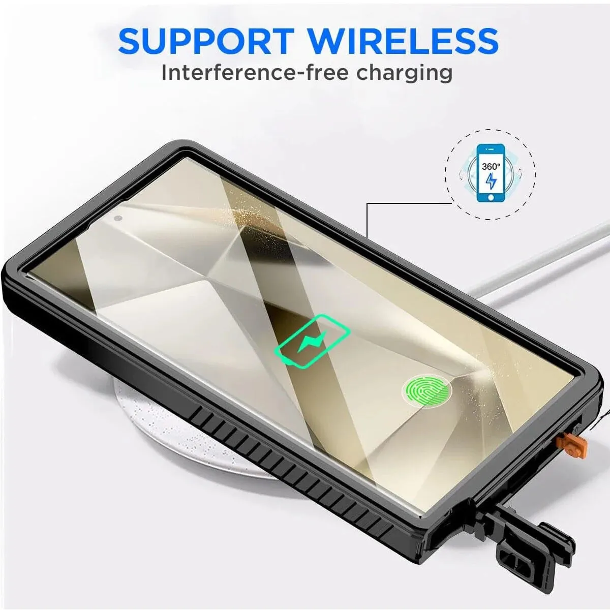 IP68 Shellbox Waterproof Case For Samsung Galaxy S24 S23 S22 Ultra Luxury Metal Swimming Cover