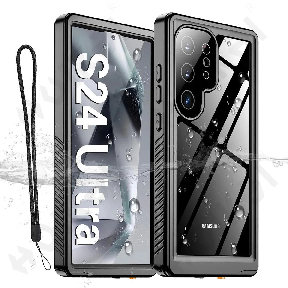 IP68 Shellbox Waterproof Case For Samsung Galaxy S24 S23 S22 Ultra Luxury Metal Swimming Cover