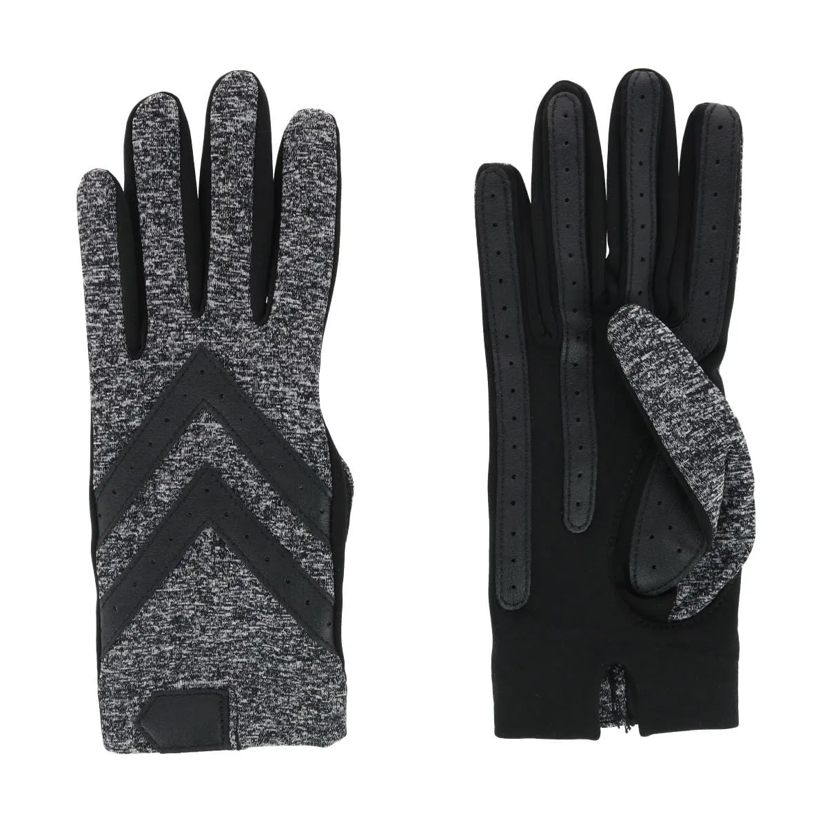Isotoner Women's Touchscreen Spandex Winter Glove with Chevron Wrist