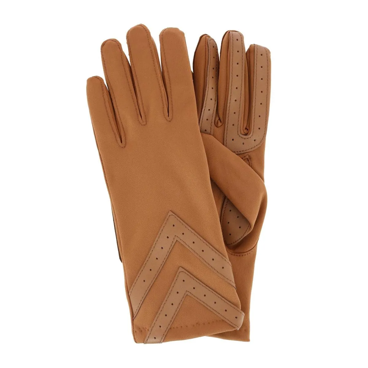 Isotoner Women's Touchscreen Spandex Winter Glove with Chevron Wrist