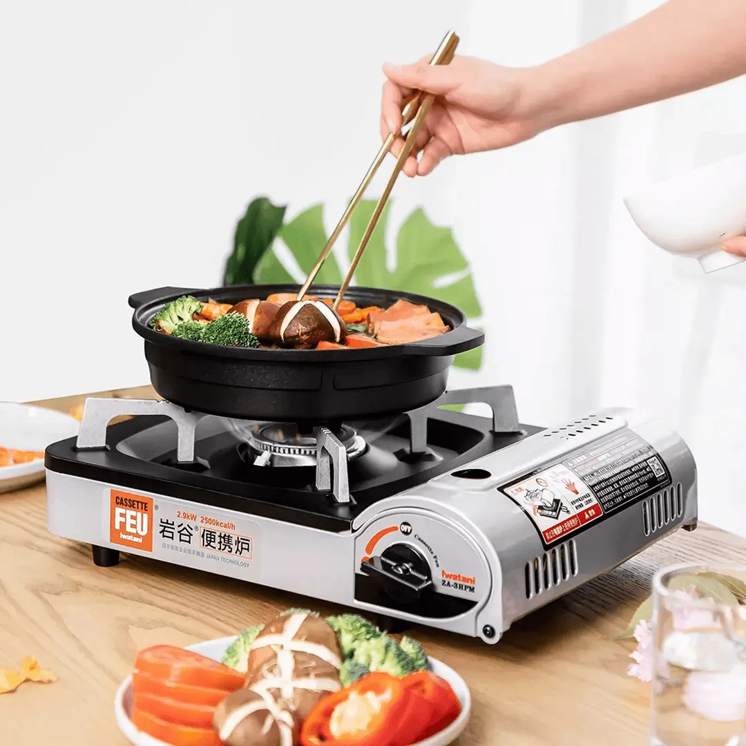 IWATANI ZA-3HPM Portable Cassette Stove Explosion-Proof Windproof Great for Outdoor