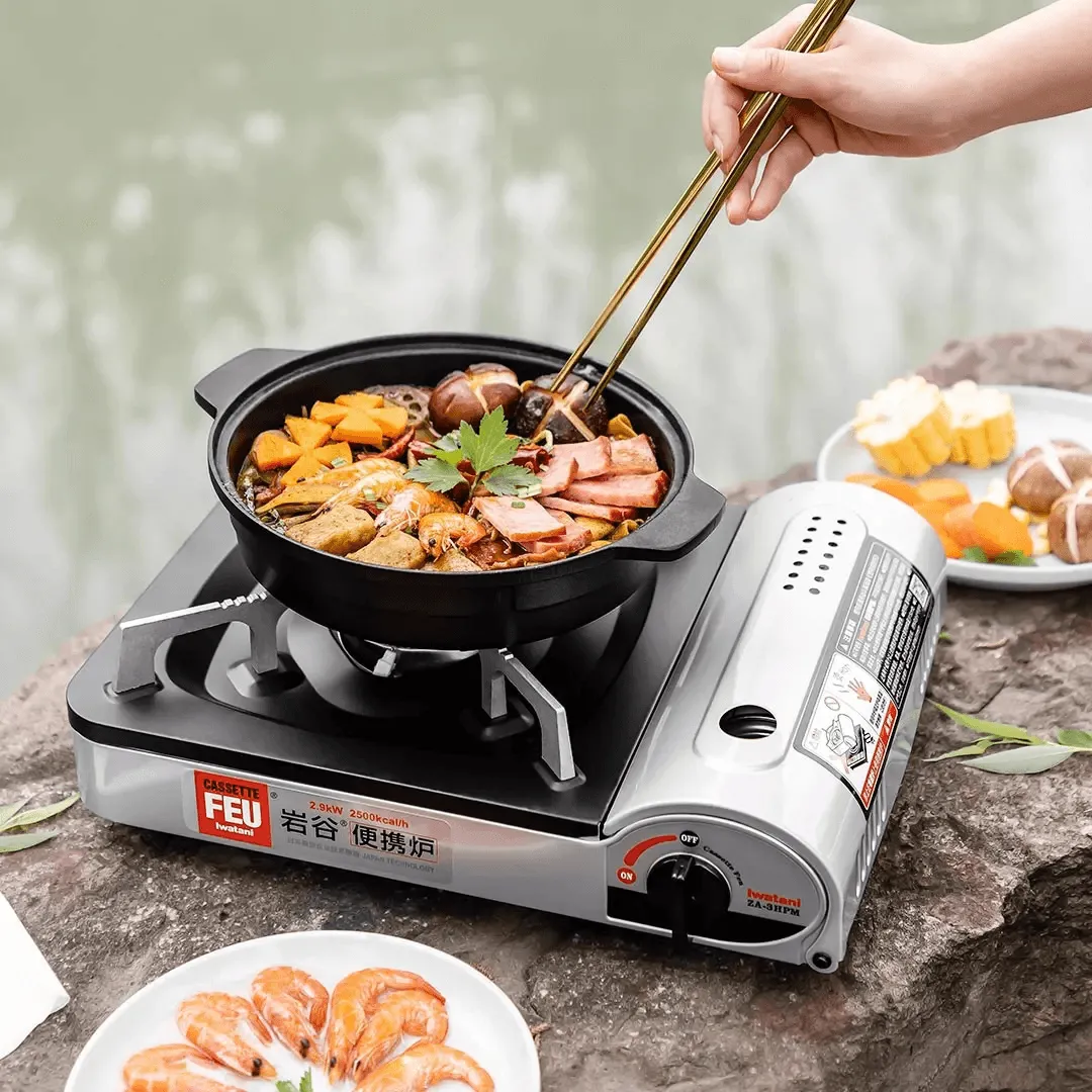 IWATANI ZA-3HPM Portable Cassette Stove Explosion-Proof Windproof Great for Outdoor