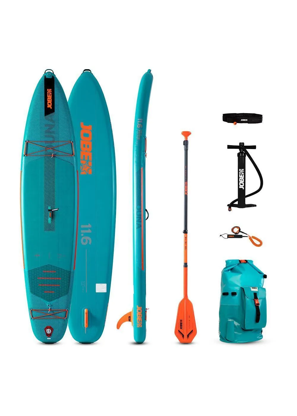 Jobe Duna 11.6 Inflatable Stand Up Paddle Board Package Teal