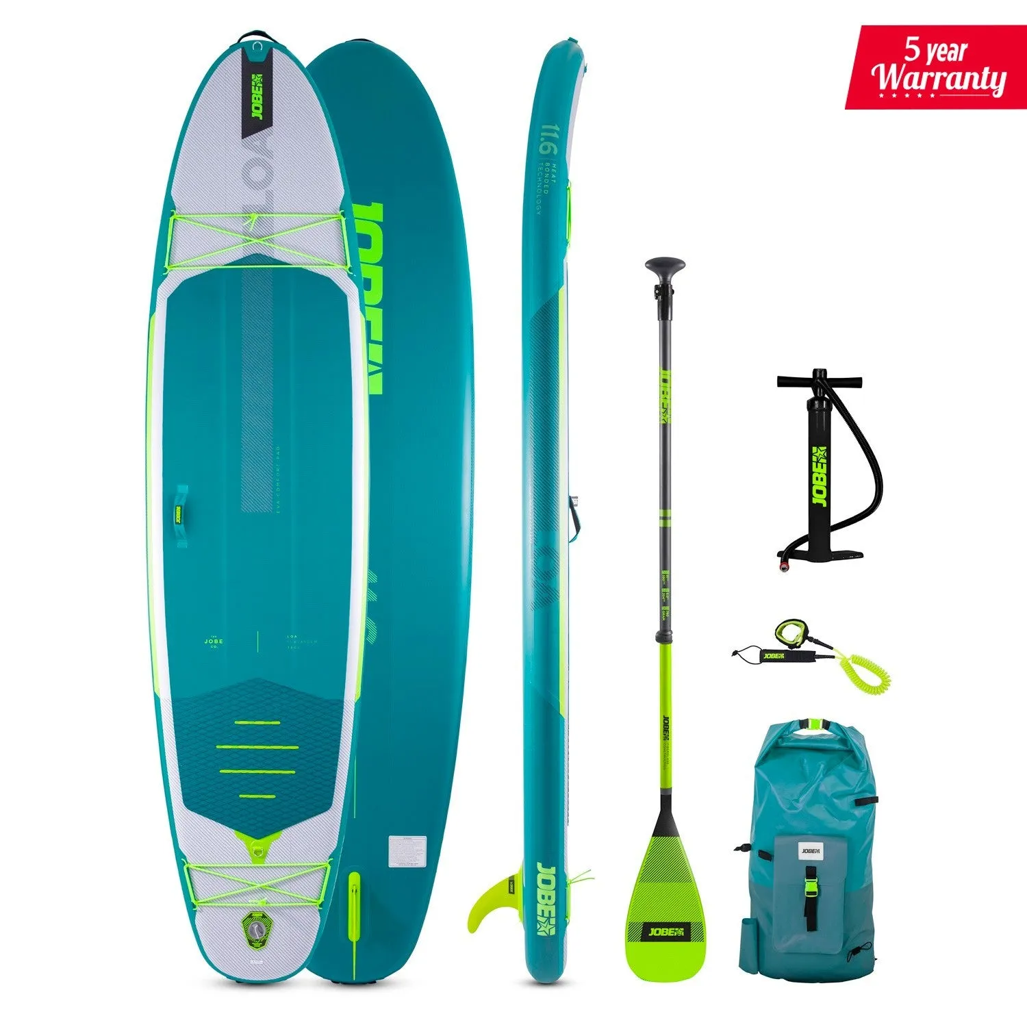 Jobe Loa 11.6 Inflatable Paddle Board Package  486421011-PCS.