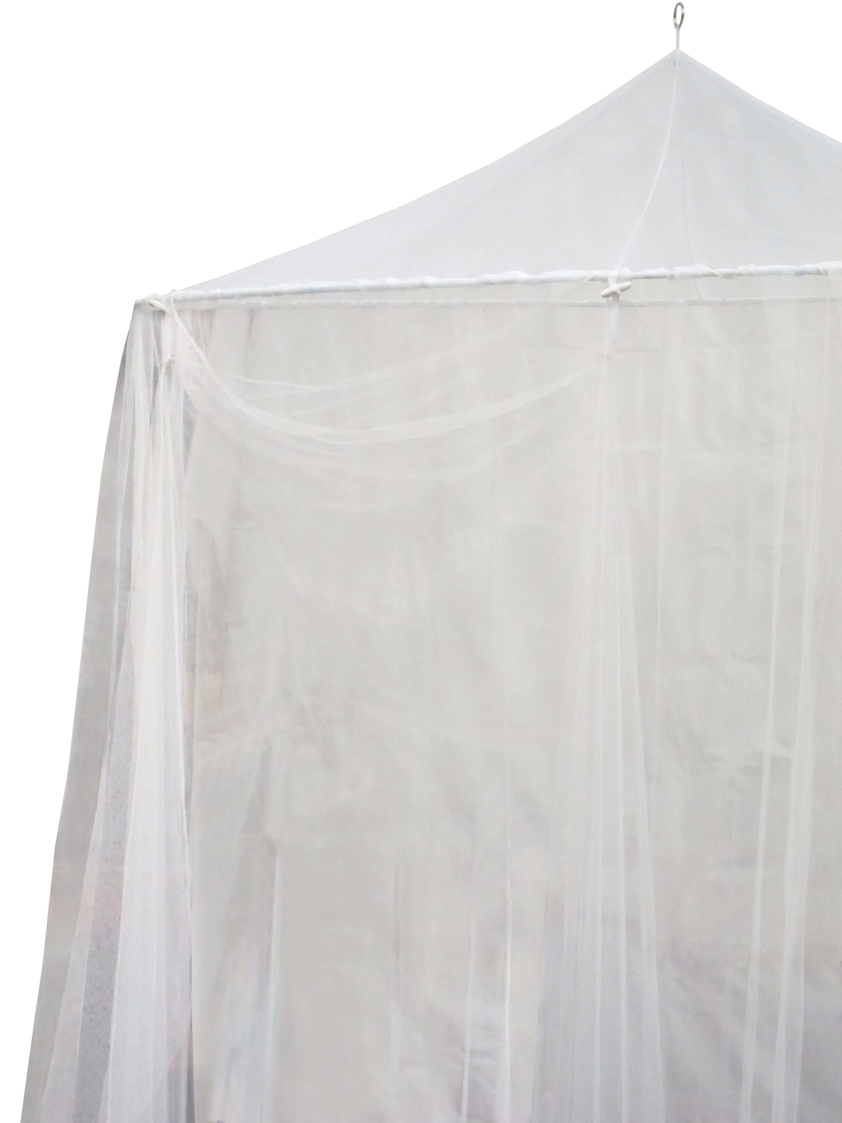 Just Relax Extra-Large Indoor-Outdoor Round Canopy Mosquito Net, White, 5x9 Feet