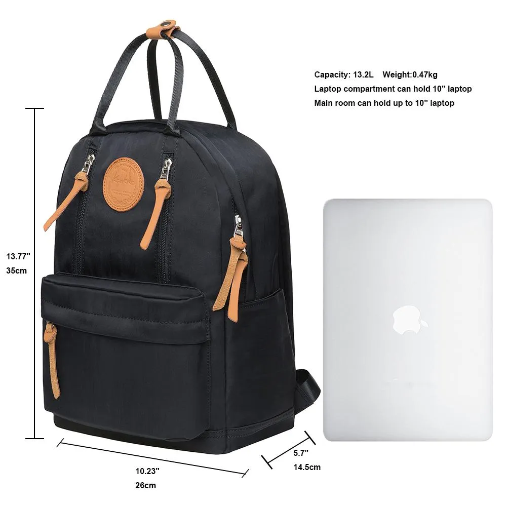 KAUKKO Backpack for daily use,  KS06 ( Black / 13.2L )