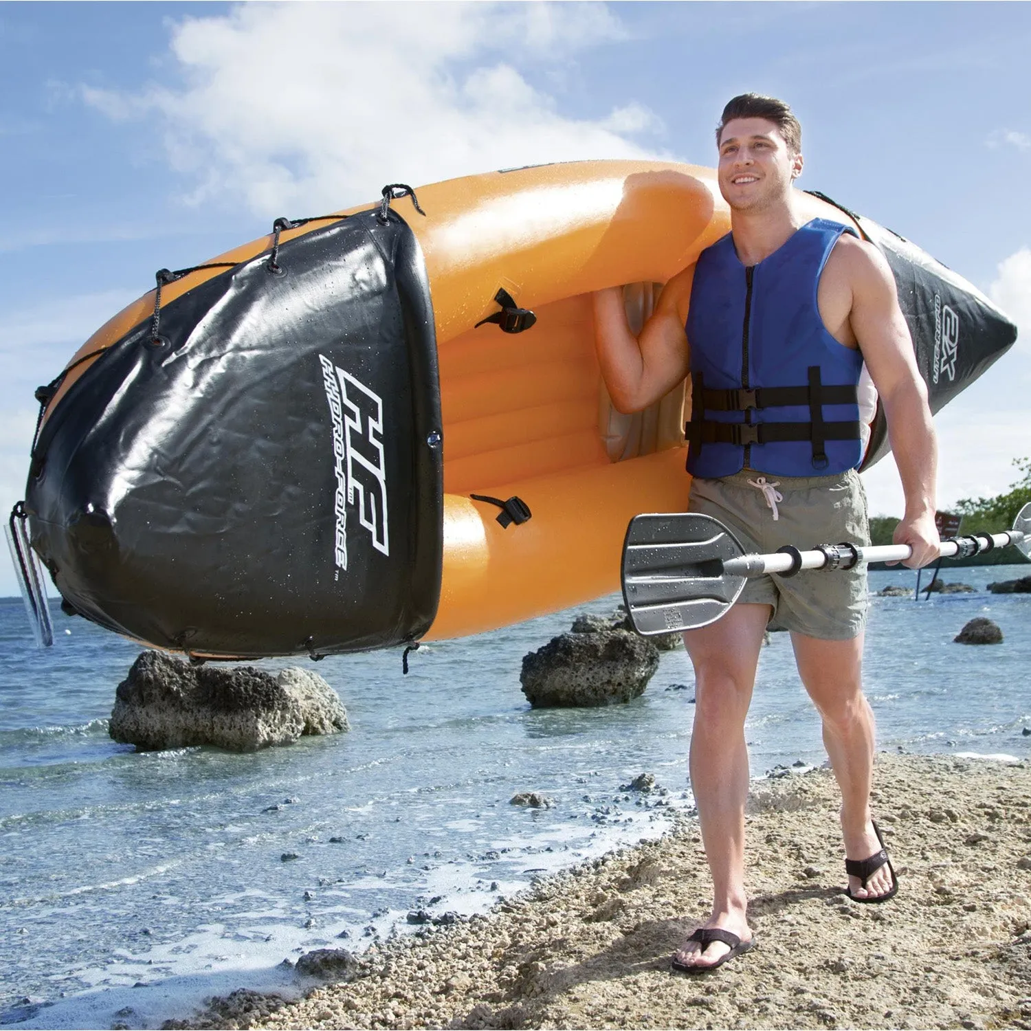 Kayak (with 2 Paddles & Air Pump)