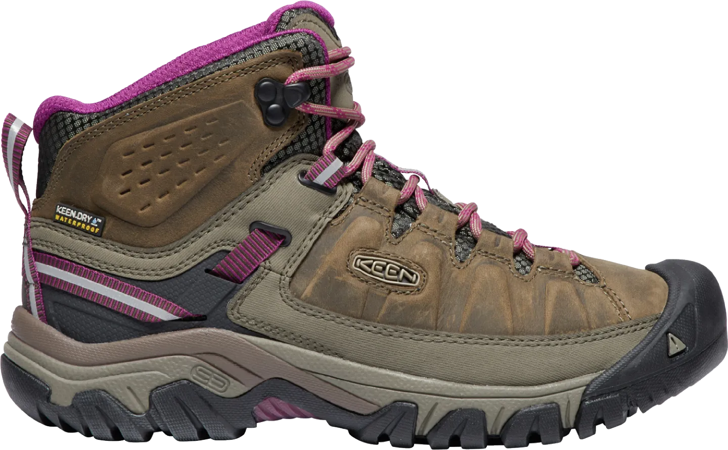 KEEN OUTDOOR WOMEN'S TARGHEE III WATERPROOF MID WEISS/BOYSENBERRY 1018178